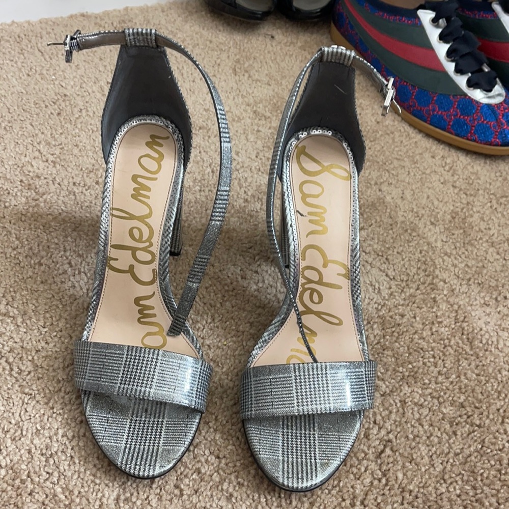 sam edelman sparkly chunk heel